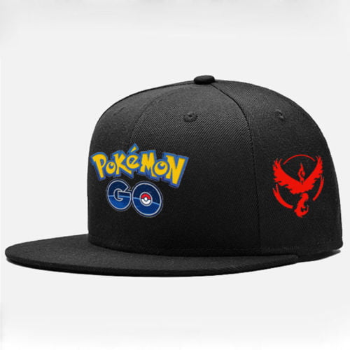 Pokemon Go cosplay Baseball Black Hat Team Mystic InstInct Valor Embroidery Hot 